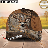 Maxcorners Buck Hunter Embroidered Camo Personalized Hat 3D Printed Multicolor