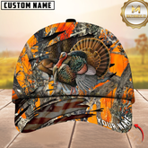 Maxcorners Hunting Turkey Camouflage Multicolor Personalized Name 3D Cap