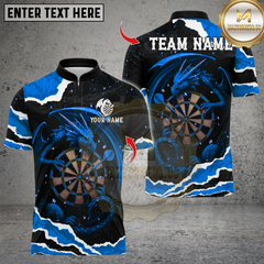 Maxcorners Darts Dragon With Dartboard Multicolor Customized Name, Team Name 3D Shirts