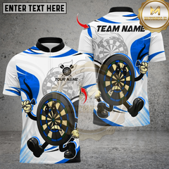 Maxcorners Darts Cartoon Angry Dartboard Multicolor Customized Name, Team Name 3D Shirts