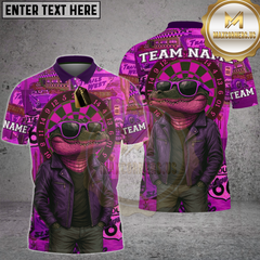 Maxcorners Dart Shirt Western Crocodile Retro Sunglasses Style Design Multioptions Personalized Name, Team Name Unisex 3D Shirt (4 Colors)
