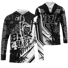 Maxcorners BMX 4 Life Black BMX Customize Name, Team Name 3D Shirts