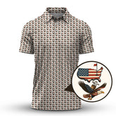 Maxcorners American golf shirt, USA Golf Shirts For Golfer, Pattern Golf Shirt, Men Golf Gift