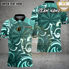 Maxcorners Modern Darts Pattern Multioptions Personalized Name, Team Name Unisex 3D Shirt (4 Colors)