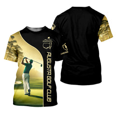 Maxcorners Augusta Golf Club Custom Men's Golf Polo Shirt, Gift For Golfers