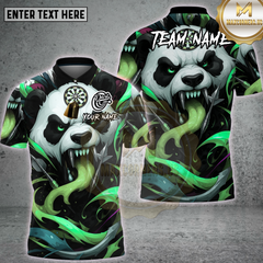Maxcorners Darts Fire Panda Power Multioptions Personalized Name, Team Name Unisex 3D Shirt (4 Colors)