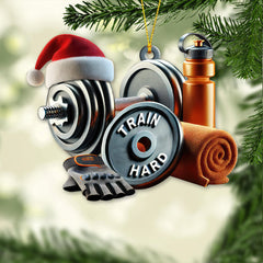 Maxcorners Custom Name Gym Ornament, Gymnastics Christmas Gift 2D Flat LM2211