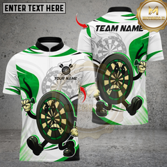 Maxcorners Darts Cartoon Angry Dartboard Multicolor Customized Name, Team Name 3D Shirts