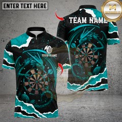 Maxcorners Darts Dragon With Dartboard Multicolor Customized Name, Team Name 3D Shirts