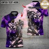 Maxcorners Bowling Brave Tiger Multicolor Customized Name Team Name 3D Shirts