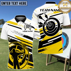 Maxcorners Archery Man Graffiti Personalized Name 3D Shirt