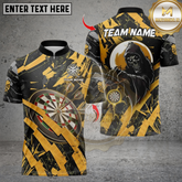Maxcorners Darts Dartboard Skeleton Multicolor Customized Name, Team Name 3D Shirts