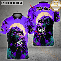 Maxcorners Darts Kong Colorful Multicolor Options Personalized Name, Team Name 3D Shirt