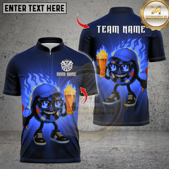 Maxcorners Darts Flaming Dartboard Beer Lover Multicolor Customized Name, Team Name 3D Shirts