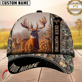 Maxcorners Hunting Deer Camouflage Multicolor Personalized Name 3D Cap