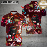 Maxcorners Bowling Graffiti Cool Style Multioptions Personalized Name, Team Name Unisex 3D Shirts