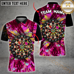 Maxcorners Darts Colorful Lightning Multicolor Options Personalized Name, Team Name 3D Shirt