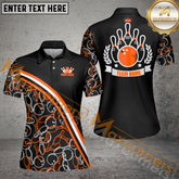 Maxcorners Ball And Pins Pattern Bowling Jersey Multicolor Option Customized Name 3D Shirt For Women