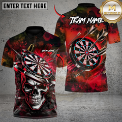 Maxcorners Skull Inferno Darts Multicolor Customized Name, Team Name 3D Shirts