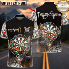 Maxcorners Darts Deer Hunting Camo Multicolor Options Personalized Name Shirt (4 Colors)