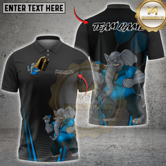 Maxcorners Darts Mighty Elephant Multioptions Personalized Name, Team Name Unisex 3D Shirts