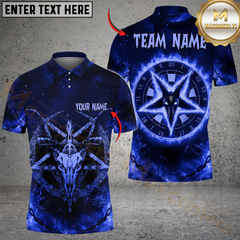 Maxcorners Darts Hell Fire Satan 666 Multicolor Customized Name, Team Name 3D Shirts