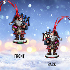 Maxcorners Custom Name Scotland Ornament, Christmas Gift for Scotland Lover5 2D Flat LM2211