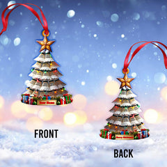 Maxcorners Custom Name Badminton Christmas Tree Ornament, Badminton Lover Christmas Gift 2D Flat LM2211