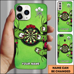 Maxcorners Darts Power Punch Comic Style Personalized Name Phone Case