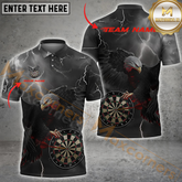 Maxcorners Eagle Winged Victory Darts Jersey Multicolor Option Customized Name, Team Name 3D Polo Shirt