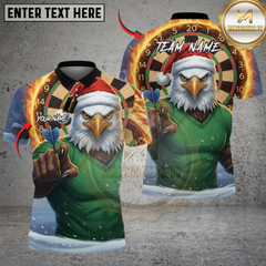 Maxcorners Santa Eagle Thrower Darts Personalized Name 3D Unisex Shirt