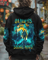 Maxcorners Always Take The Scenic Route Compass Bigfoot All Over Print LM2101