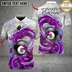 Maxcorners Billiards Dragon Dominion Multicolor Customized Name, Team Name 3D Shirt