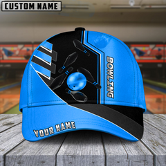 Maxcorners Bowling Premium Line Multicolor Personalized Name 3D Cap