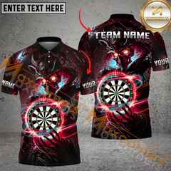 Maxcorners Fantasy Skull Darts Jersey Multicolor Options Personalized Name, Team Name 3D Shirt