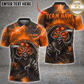 Maxcorners Darts Grim Reaper Multicolor Personalized 3D Shirt, Lightning Strike with Death Target Shirts