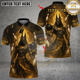 Maxcorners Bowling Ancient Egyptian God Anubis Multicolor Customized Name, Team Name 3D Shirts