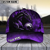 Maxcorners Billiard Ball 8 Aero Dragon Personalized Name 3D Cap (6 Colors)