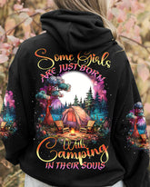 Maxcorners Some Girls Are Just Born Camping All Over Print LM2101