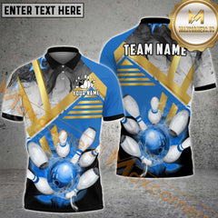 Maxcorners Striking Bowling Jersey Multicolor Options Personalized Name, Team Name 3D Shirt
