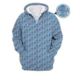 Maxcorners Funny Flower Pattern Golf Polos, Gift For Golfer, Crazy Golf Shirts For Men