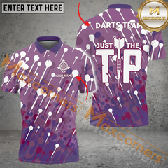 Maxcorners Darts Arrow Pattern Mutilcolor Options Personalized Name, Team Name 3D Polo Shirt