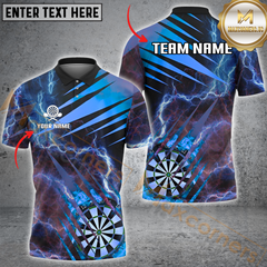 Maxcorners Thunder Lightning Darts Jersey Multicolor Option Personalized Name, Team Name 3D Polo Shirt