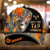 Maxcorners Just The Tip I Promise Deer Hunting 3D Multicolor Personalized Cap