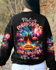 Maxcorners Making Memories One Campfire At A Time Flamingo All Over Print LM2101