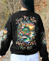 Maxcorners Not All Who Wander Are Lost Compass Christmas All Over Print LM2101