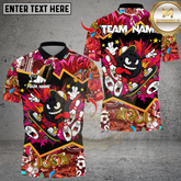 Maxcorners Bowling Cartoon Skater Multioptions Personalized Name, Team Name Unisex 3D Shirts