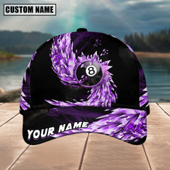 Maxcorners Billiard Ball 8 Breath Of Ice Personalized Name 3D Cap (4 Colors)
