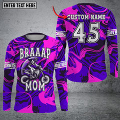 Maxcorners Chopper Chic Biker Personalized Name 3D Shirt