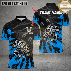 Maxcorners Darts DartBoard Grunge Multicolor Customized Name, Team Name 3D Shirts